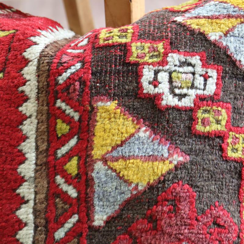 クッションカバー ヴィンテージ パイル織り 41×41cmトルコ絨毯 シワス地方 | ブランド登録なし | 03