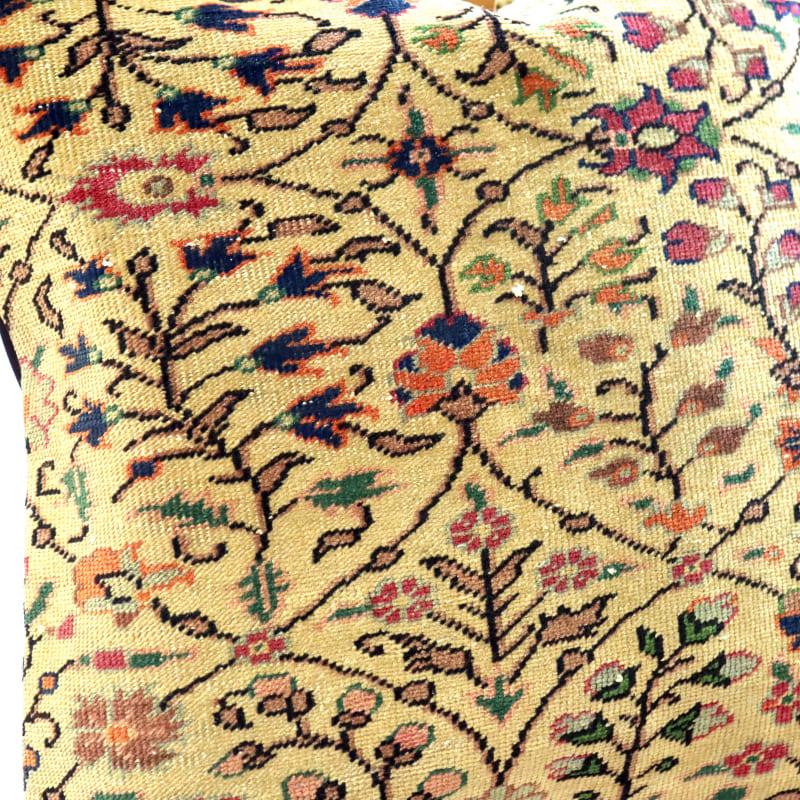 クッションカバー ヴィンテージ パイル織り 46×45cmトルコ絨毯 フラワーデザイン | ブランド登録なし | 02