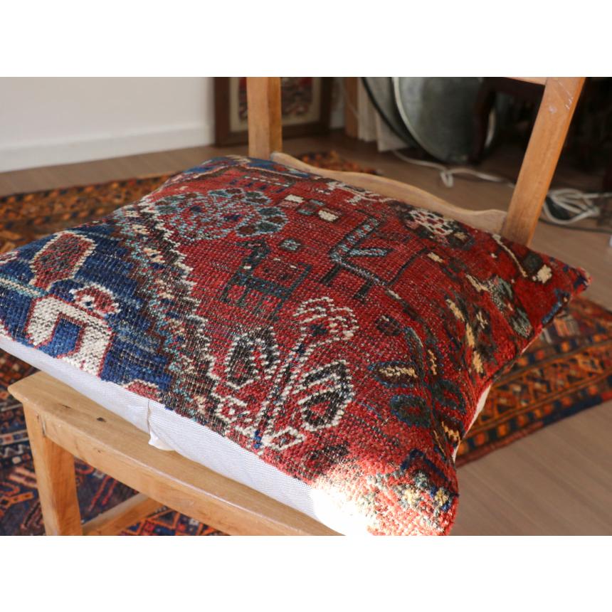アンティークラグ クッションカバー 50×50cm カシュカイ族 手織り絨毯 | ブランド登録なし | 03