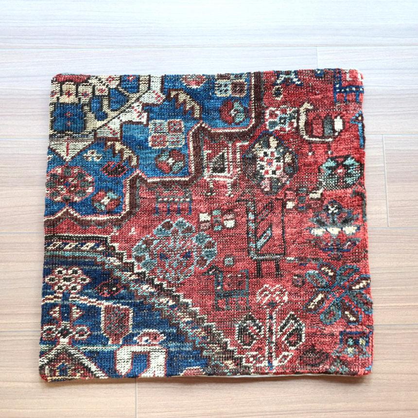 アンティークラグ クッションカバー 50×50cm カシュカイ族 手織り絨毯 | ブランド登録なし | 06