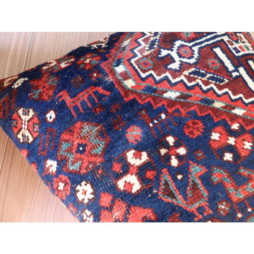 アンティークラグ クッションカバー 50×50cm カシュカイ族 手織り絨毯 | ブランド登録なし | 05