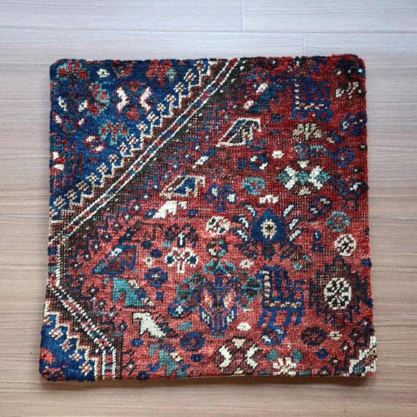 アンティークラグ クッションカバー 49×49cm カシュカイ族 手織り絨毯 | ブランド登録なし | 06
