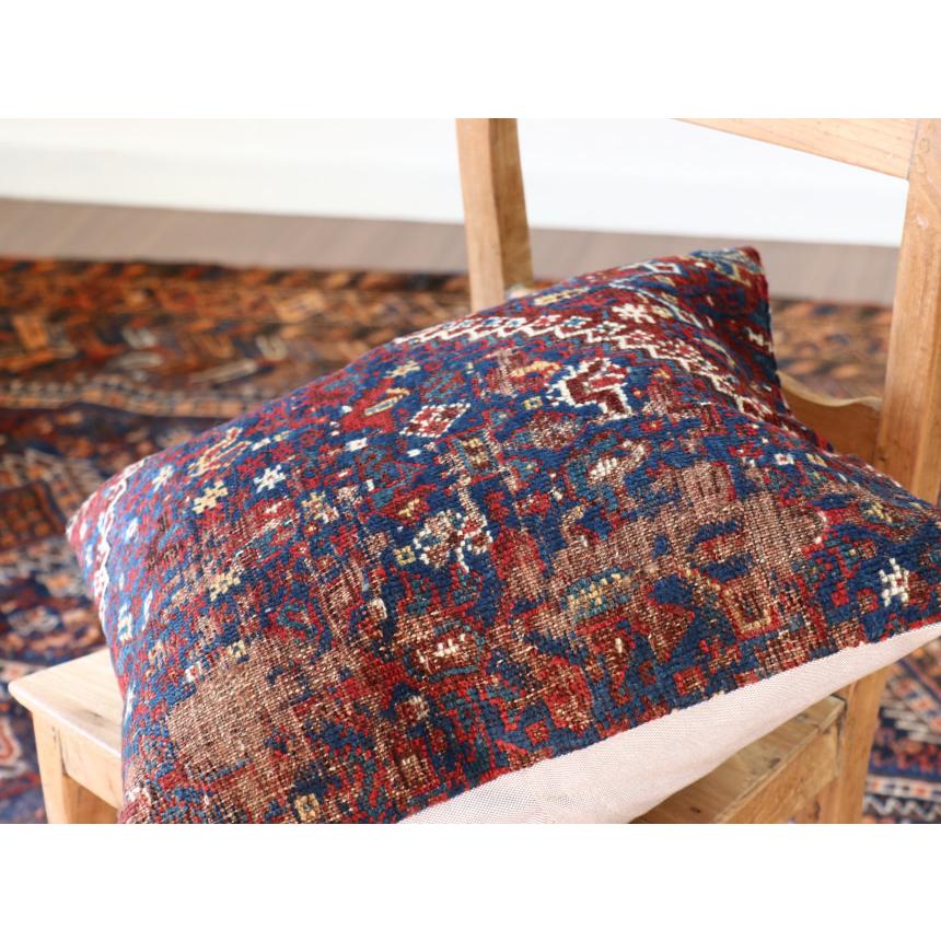 アンティークラグ クッションカバー 50×50cm カシュカイ族 手織り絨毯 | ブランド登録なし | 02