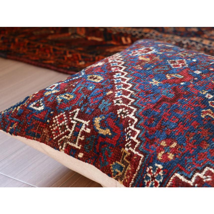 アンティークラグ クッションカバー 50×50cm カシュカイ族 手織り絨毯 | ブランド登録なし | 04