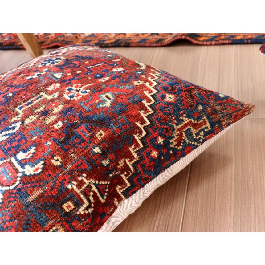 アンティークラグ クッションカバー 50×50cm カシュカイ族 手織り絨毯 | ブランド登録なし | 05