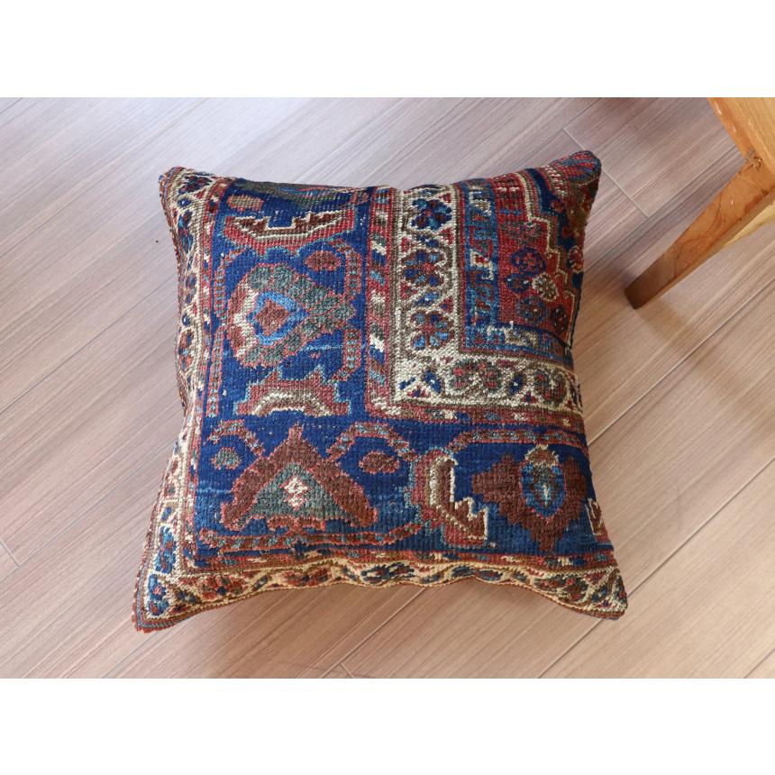 アンティークラグ クッションカバー 50×50cm カシュカイ族 手織り絨毯 | ブランド登録なし | 02