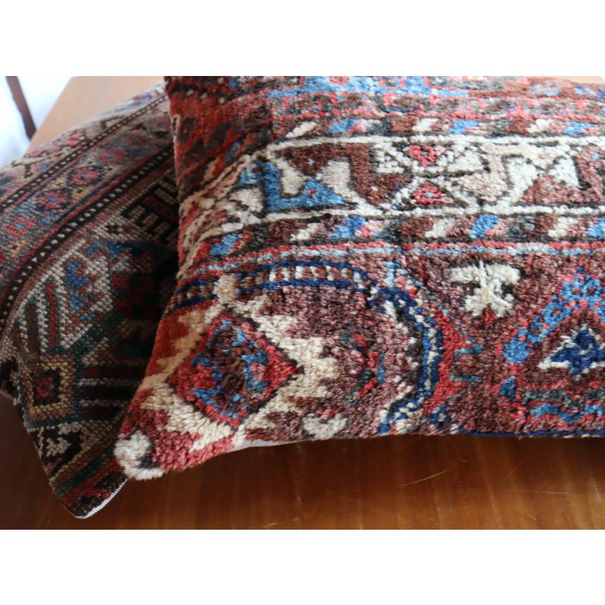アンティークラグ クッションカバー 60×40cm カシュカイ族 手織り絨毯（ファスナー不良） | ブランド登録なし | 06