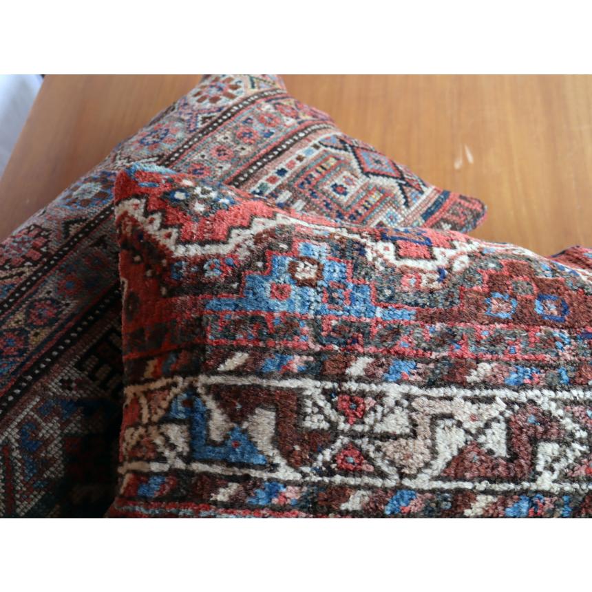 アンティークラグ クッションカバー 60×40cm カシュカイ族 手織り絨毯（ファスナー不良） | ブランド登録なし | 07