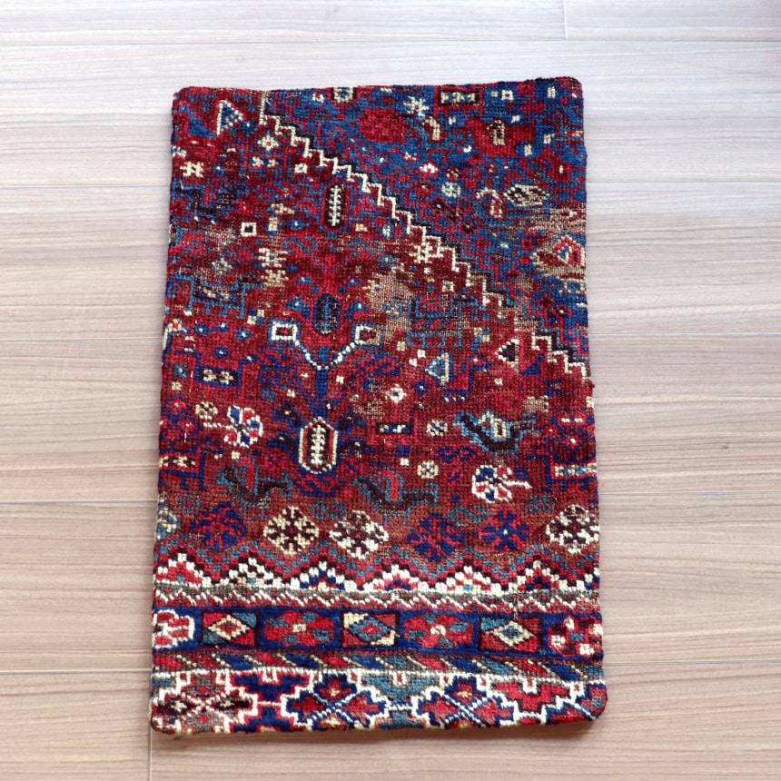アンティークラグ クッションカバー 60×40cm カシュカイ族 手織り絨毯 | ブランド登録なし | 06
