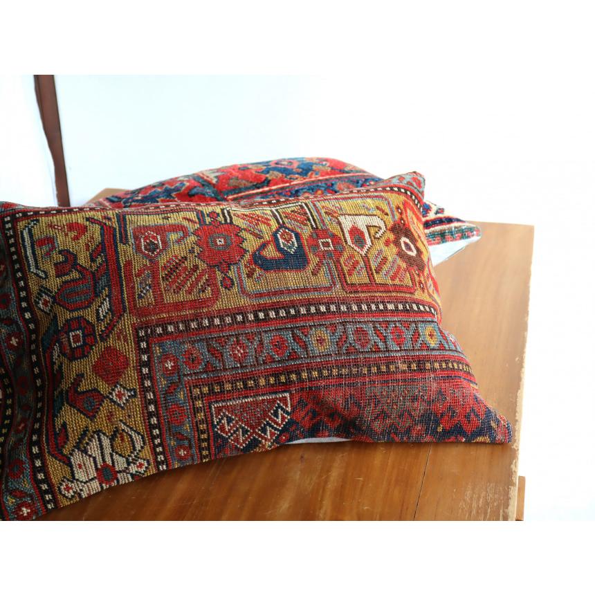 アンティークラグ クッションカバー 59×40cm コーカサス　ヴィンテージ絨毯 | ブランド登録なし | 01