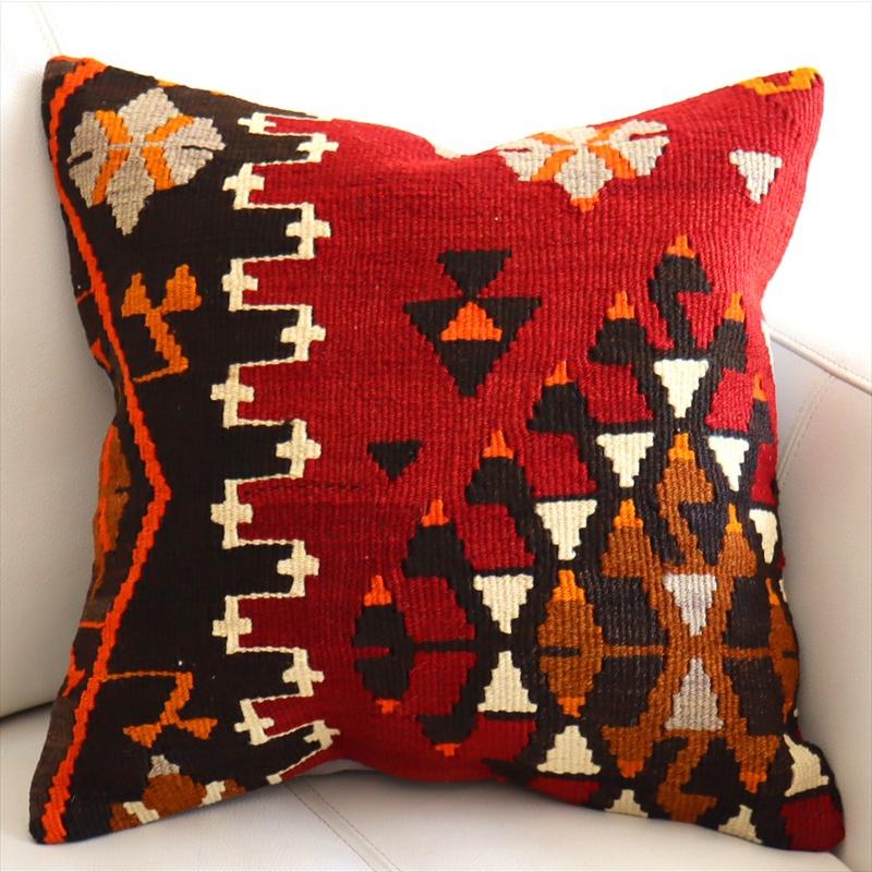 オールドキリム クッションカバー 40×40cm カイセリ Old Kilim Cushion