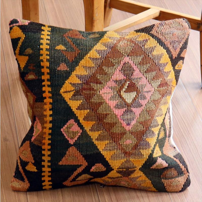 オールドキリム クッションカバー 40×40cm カルス イーブルアイ Old Kilim Cushion | ブランド登録なし