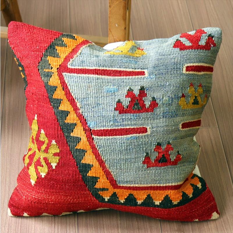オールドキリム クッションカバー 40×40cm シワス シャルキュスラ Old Kilim Cushion | ブランド登録なし