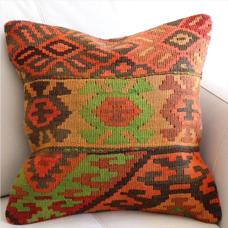 オールドキリム クッションカバー 40×40cm コンヤ Old Kilim Cushion | ブランド登録なし