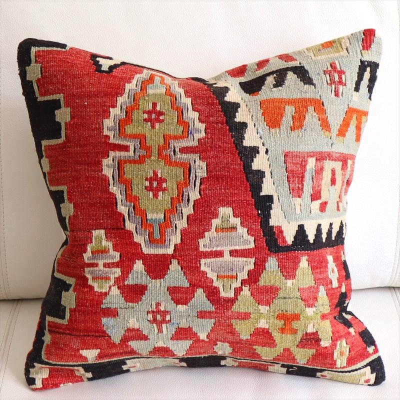 オールドキリム クッションカバー 40×40cm エシュメ  Old Kilim Cushion | ブランド登録なし