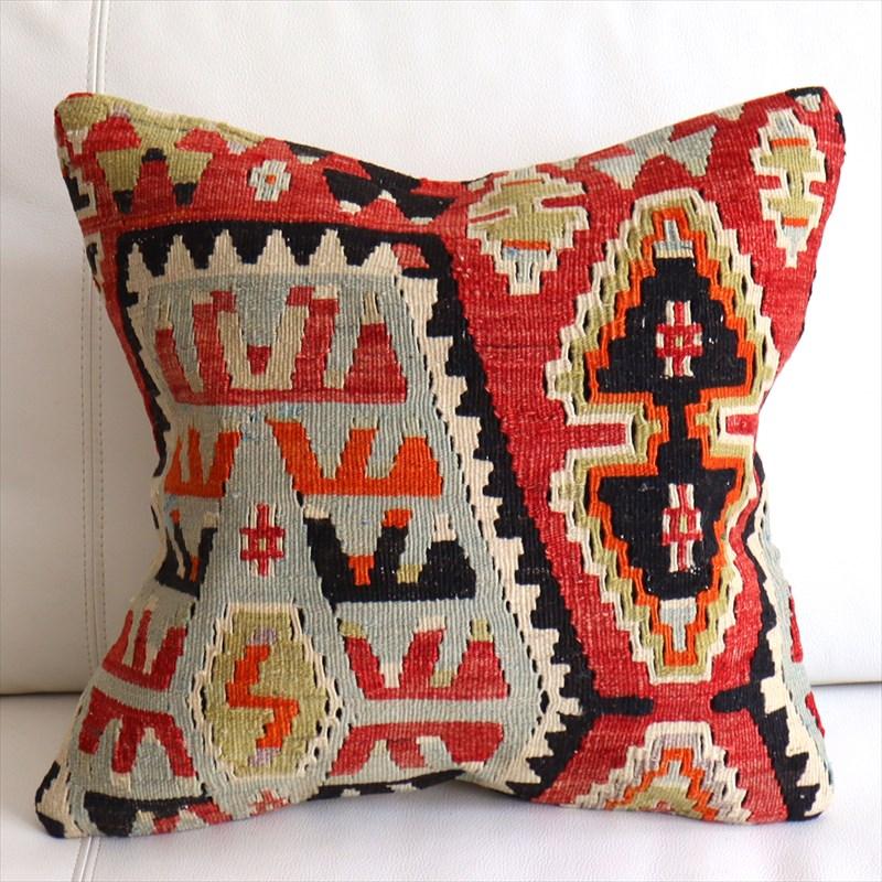 オールドキリム クッションカバー 40×40cm エシュメ  Old Kilim Cushion | ブランド登録なし