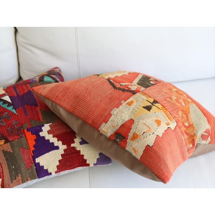 オールドキリムクッションカバー 45×45cm パッチワーク Old Kilim Cushion |  | 03