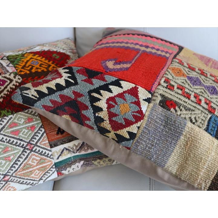 パッチワーククッションカバー 45×44cm オールドキリムクッション Old Kilim Cushion |  | 03