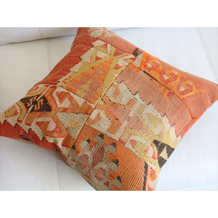 パッチワーククッションカバー 45×45cm オールドキリムクッション Old Kilim Cushion |  | 02