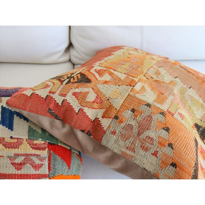 パッチワーククッションカバー 45×45cm オールドキリムクッション Old Kilim Cushion |  | 03
