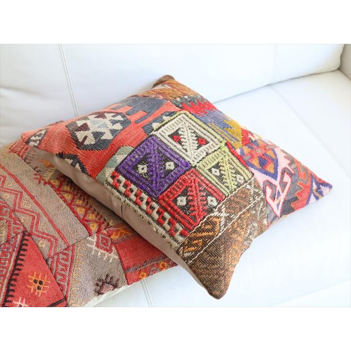 パッチワーククッションカバー 44×44cm オールドキリムクッション Old Kilim Cushion |  | 03