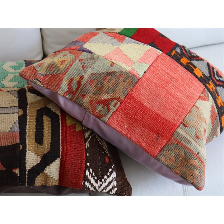クッションカバー キリムパッチワーク 45×44cm Old Kilim Cushion |  | 03