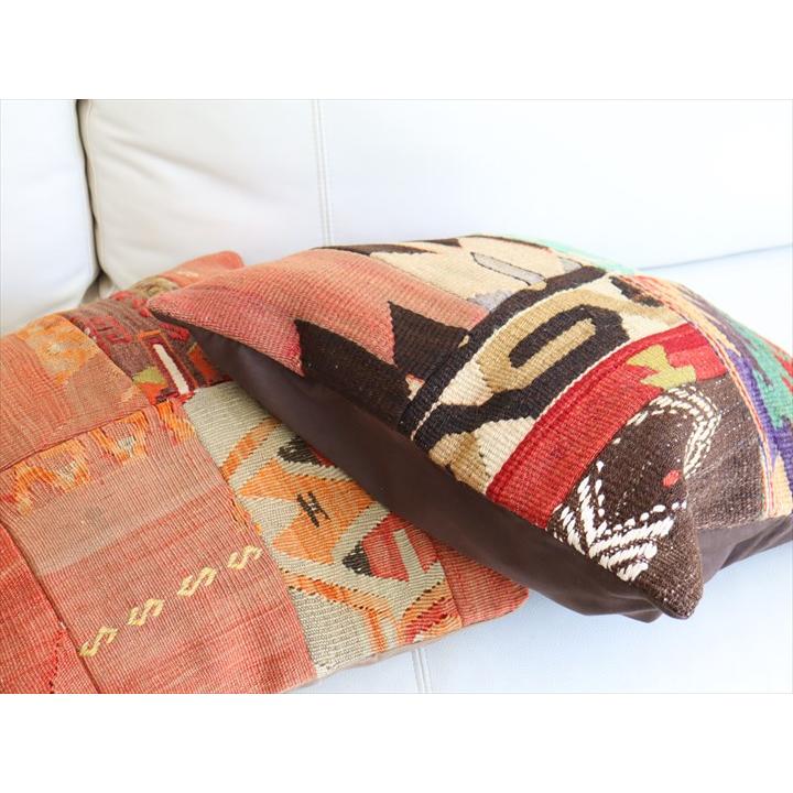 クッションカバー キリムパッチワーク 45×46cm Old Kilim Cushion |  | 03