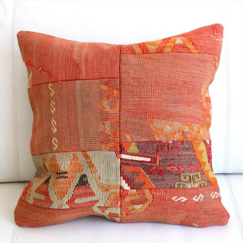 クッションカバー キリムパッチワーク 45×45cm Old Kilim Cushion | 
