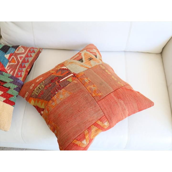 クッションカバー キリムパッチワーク 45×45cm Old Kilim Cushion |  | 02