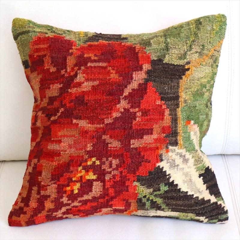 オールドキリム クッションカバー 40×40cm モルダヴィア Old Kiilim Cushion | ブランド登録なし
