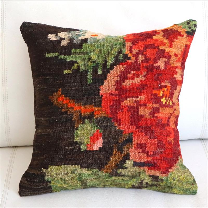 オールドキリム クッションカバー 40×40cm モルダヴィア Old Kiilim Cushion | ブランド登録なし