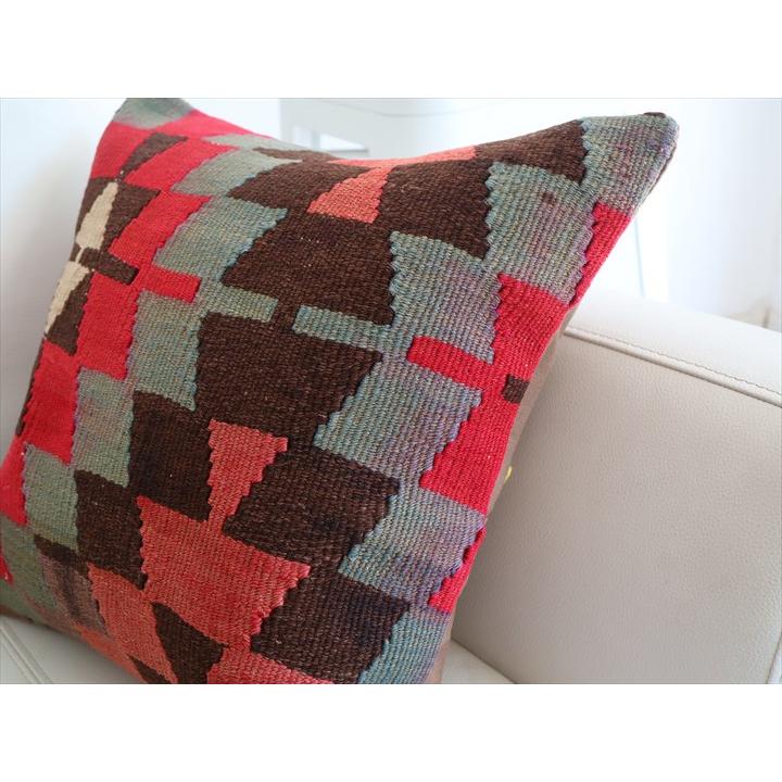オールドキリム クッションカバー 40×41cm エシュメ OUTLET アウトレット 難あり品 Old Kiilim Cushion | ブランド登録なし | 02