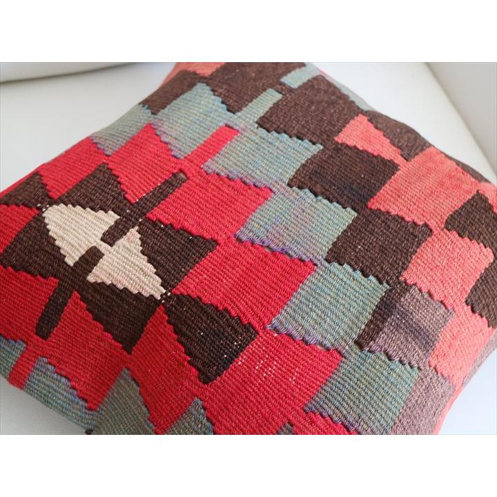 オールドキリム クッションカバー 40×41cm エシュメ OUTLET アウトレット 難あり品 Old Kiilim Cushion | ブランド登録なし | 03