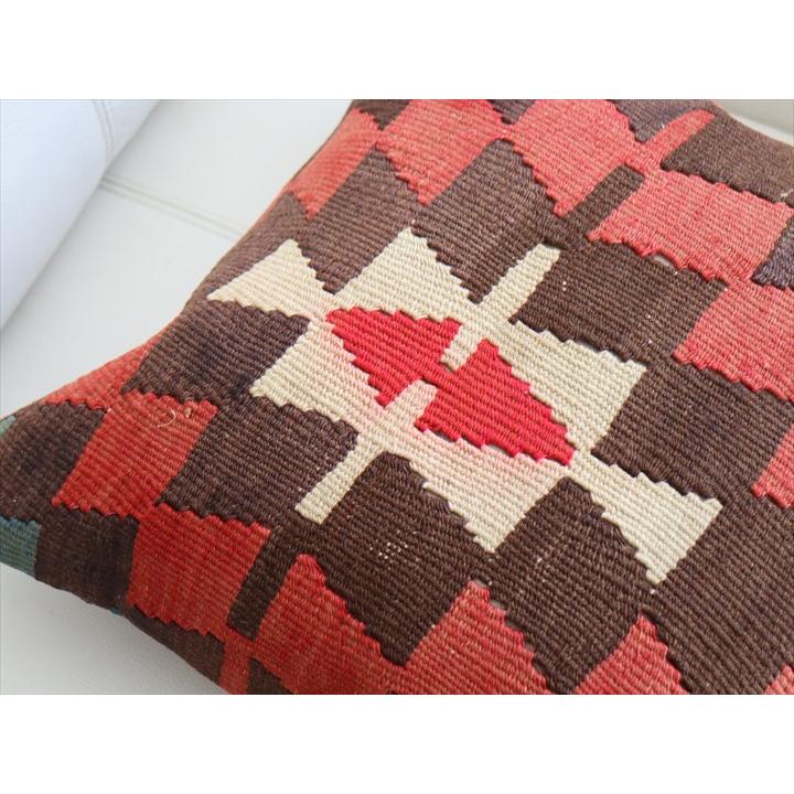 オールドキリム クッションカバー 40×40cm エシュメ OUTLET アウトレット 難あり品 Old Kiilim Cushion | ブランド登録なし | 02