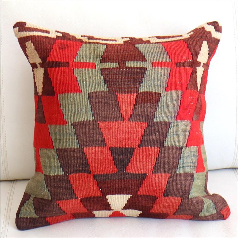 オールドキリム クッションカバー 40×40cm エシュメ OUTLET アウトレット 難あり品 Old Kiilim Cushion | ブランド登録なし
