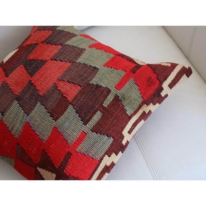 オールドキリム クッションカバー 40×40cm エシュメ OUTLET アウトレット 難あり品 Old Kiilim Cushion | ブランド登録なし | 02