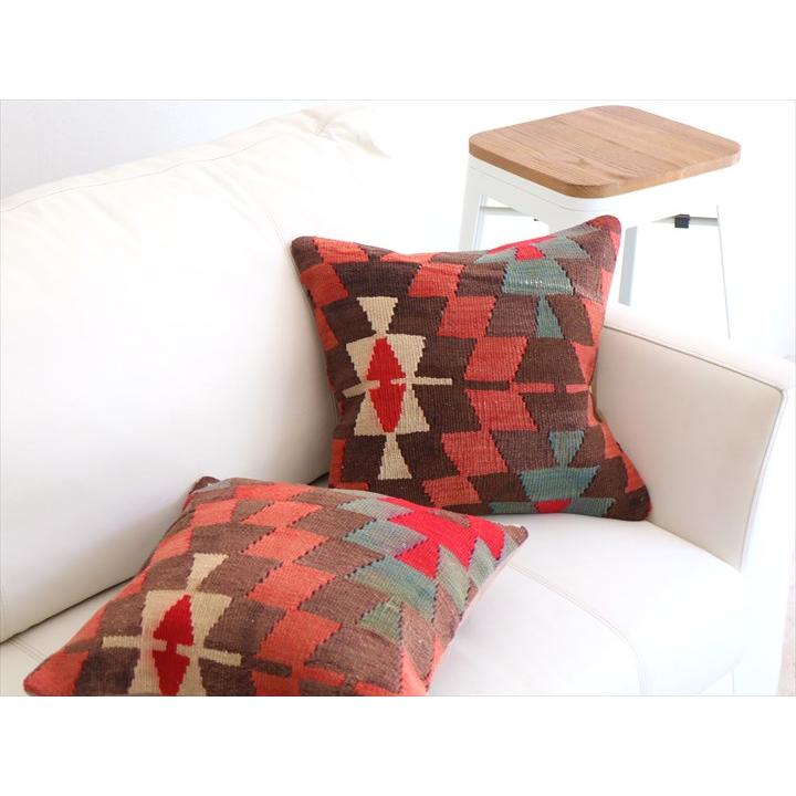 オールドキリム クッションカバー 41×39cm エシュメ OUTLET アウトレット 難あり品 Old Kiilim Cushion | ブランド登録なし | 01