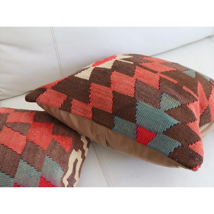 オールドキリム クッションカバー 41×39cm エシュメ OUTLET アウトレット 難あり品 Old Kiilim Cushion | ブランド登録なし | 03