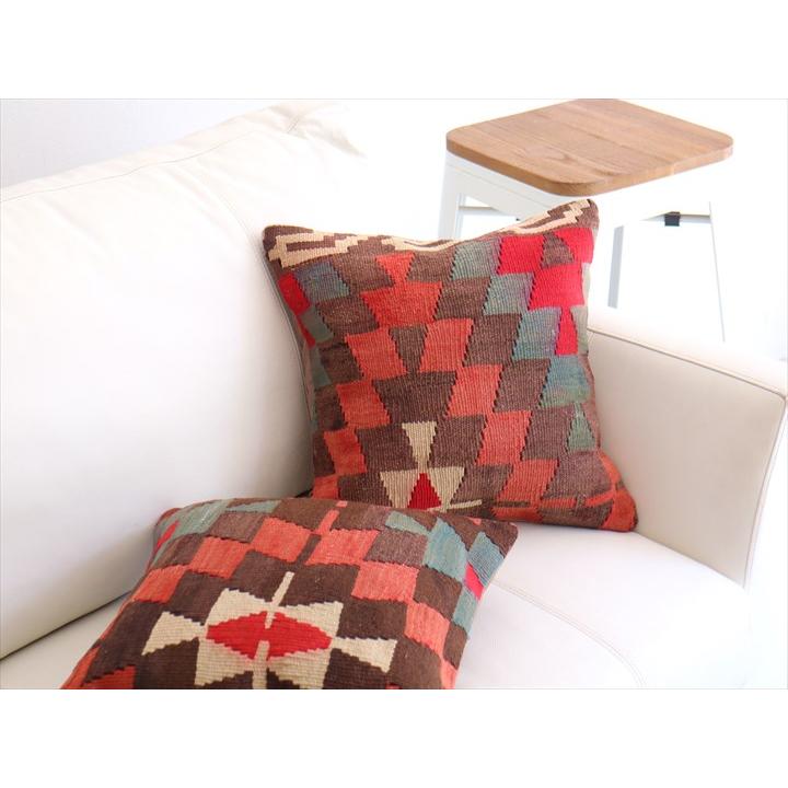 オールドキリム クッションカバー 40×40cm エシュメ OUTLET アウトレット 難あり品 Old Kiilim Cushion | ブランド登録なし | 01