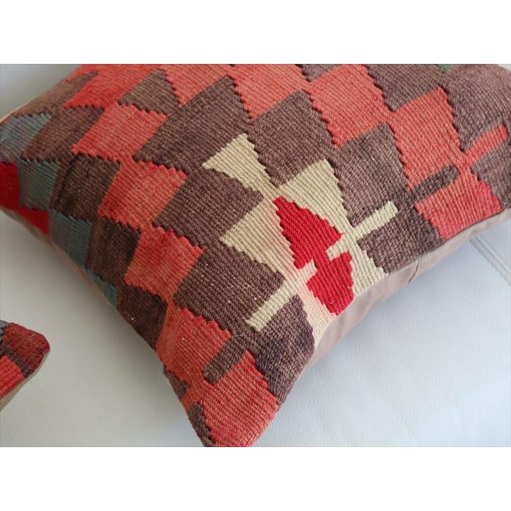 オールドキリム クッションカバー 40×40cm エシュメ OUTLET アウトレット 難あり品 Old Kiilim Cushion | ブランド登録なし | 03