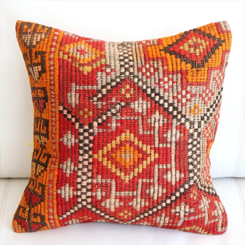 オールドキリム クッションカバー 39×40cm ムート ジジム Old Kiilim Cushion | ブランド登録なし