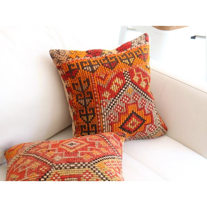 オールドキリム クッションカバー 40×40cm ムート ジジム Old Kiilim Cushion | ブランド登録なし | 01