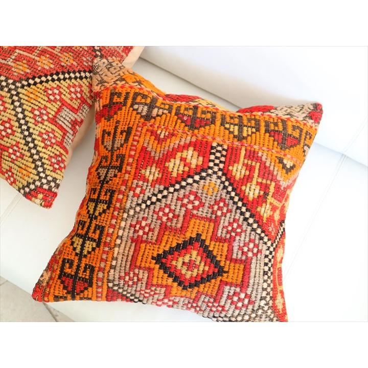 オールドキリム クッションカバー 40×40cm ムート ジジム Old Kiilim Cushion | ブランド登録なし | 02