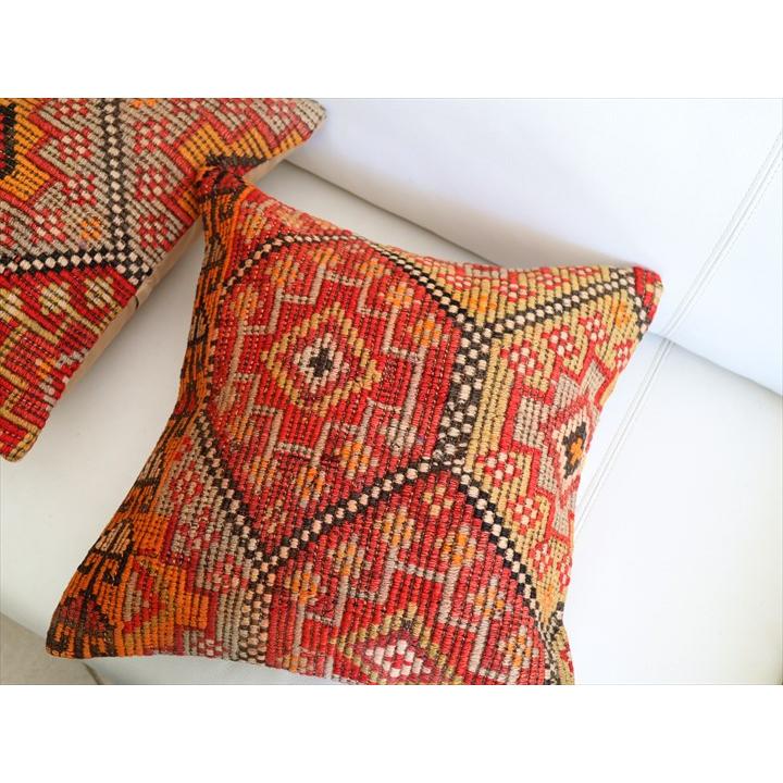 オールドキリム クッションカバー 40×40cm ムート ジジム Old Kiilim Cushion | ブランド登録なし | 02