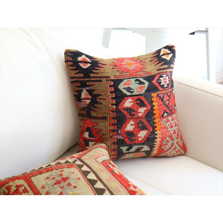 オールドキリム クッションカバー 35×36cm カイセリ チフカナット Old Kiilim Cushion | ブランド登録なし | 01