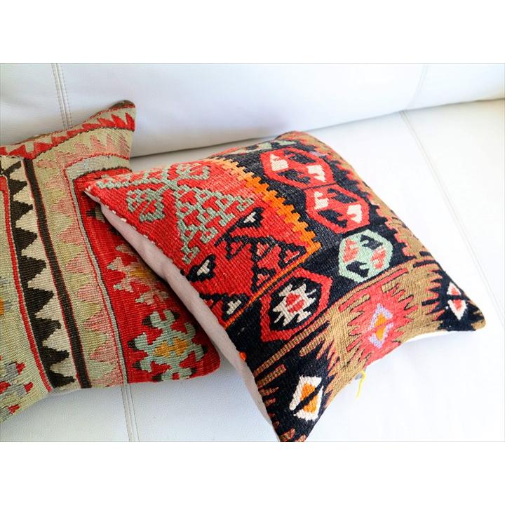 オールドキリム クッションカバー 35×36cm カイセリ チフカナット Old Kiilim Cushion | ブランド登録なし | 03