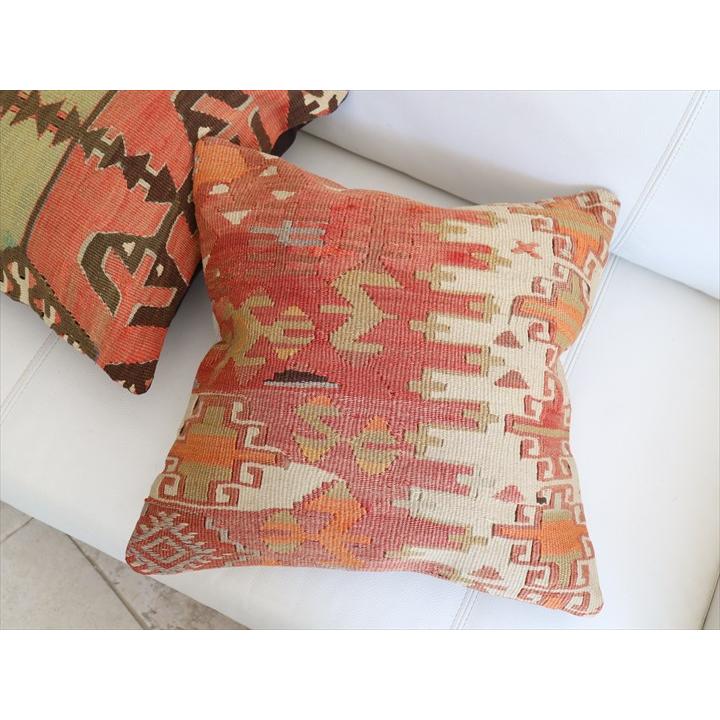 オールドキリム クッションカバー 40×40cm カイセリ チフカナット Old Kiilim Cushion | ブランド登録なし | 02