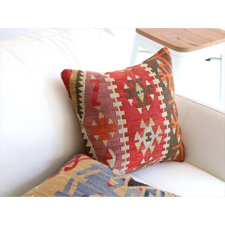 オールドキリム クッションカバー 41×41cm カイセリ チフカナット Old Kiilim Cushion | ブランド登録なし | 01