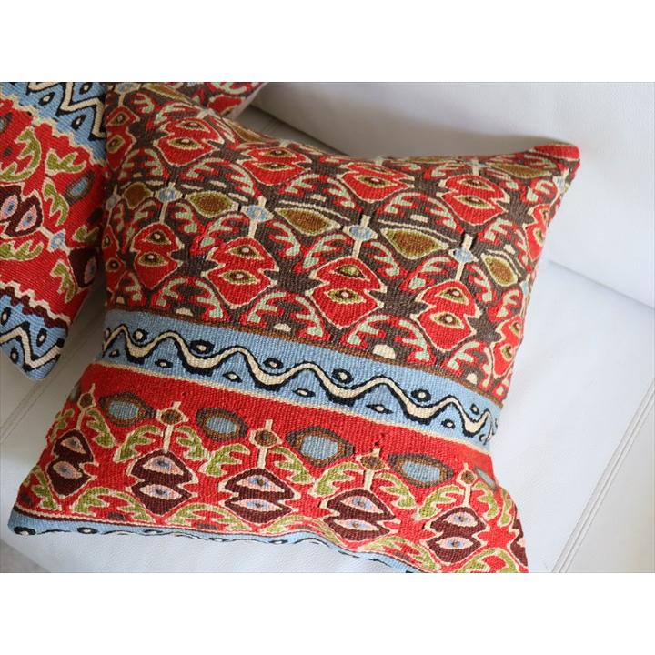 オールドキリム クッションカバー 42×41cm セネ・アラベスク模様 Old Kiilim Cushion | ブランド登録なし | 02