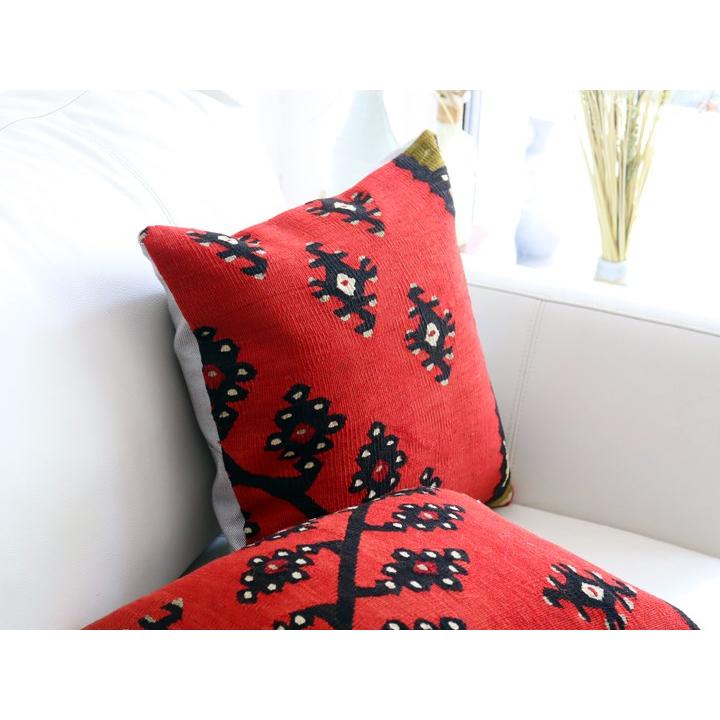 アンティークキリム クッションカバー 40×40cm シャルキョイ Antique Kiilim Cushion | ブランド登録なし | 01